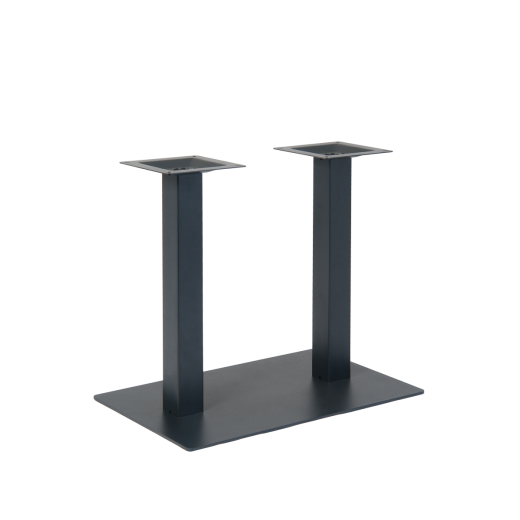 18” x 36" Indoor Steel Table Base in Black Finish