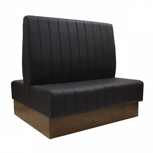 48"L, Vertical Channel Back Upholstered Double Booth 
