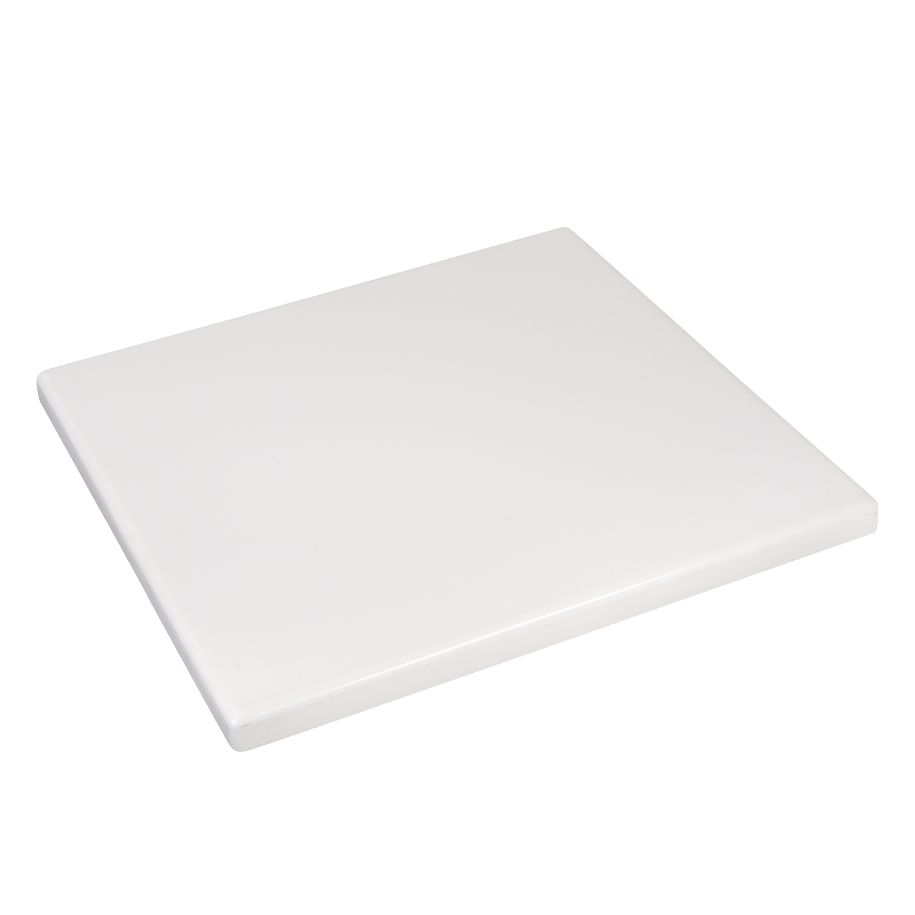 Indoor/Outdoor Plain White Resin Table Top in Various Sizes