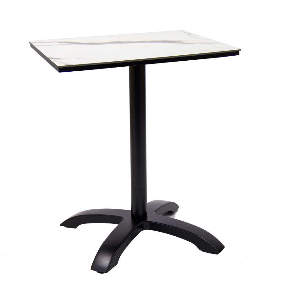 Outdoor Table with Aluminum Base & High Pressure Laminate Top, 24" x 24