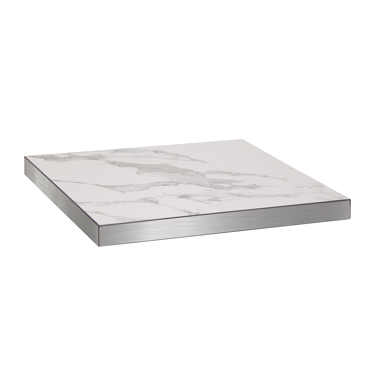 White Melamine Finish Table Top, 2" Thick