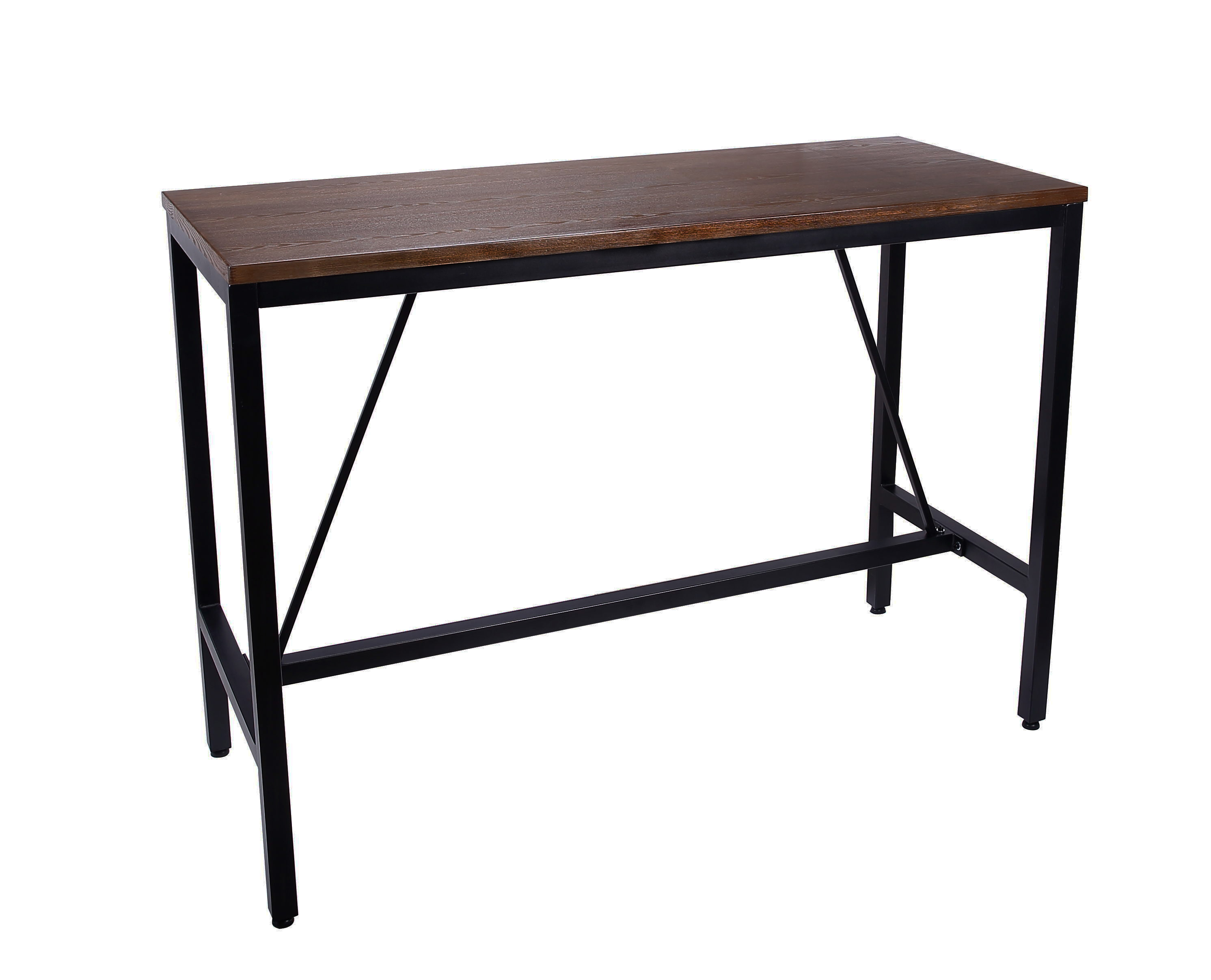 Bar Table w/ Steel Base & Veneer Top