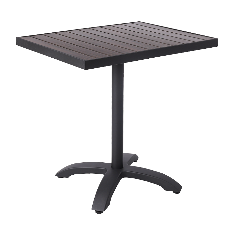 Outdoor Table Set in Aluminum, 24" x 30"