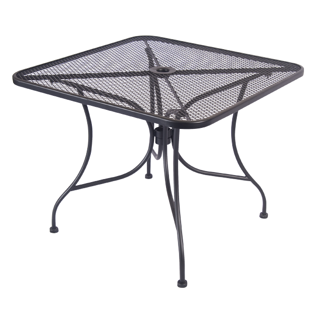 36"x36" Square Wrought Iron Table - Outdoor Restaurant Tables - Outdoor ...