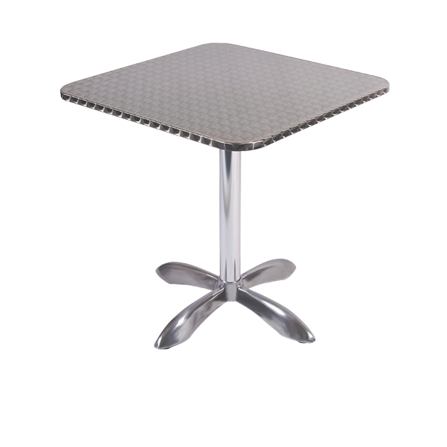 27.5"x27.5" Square Aluminum Patio Table Outdoor Tables Tables