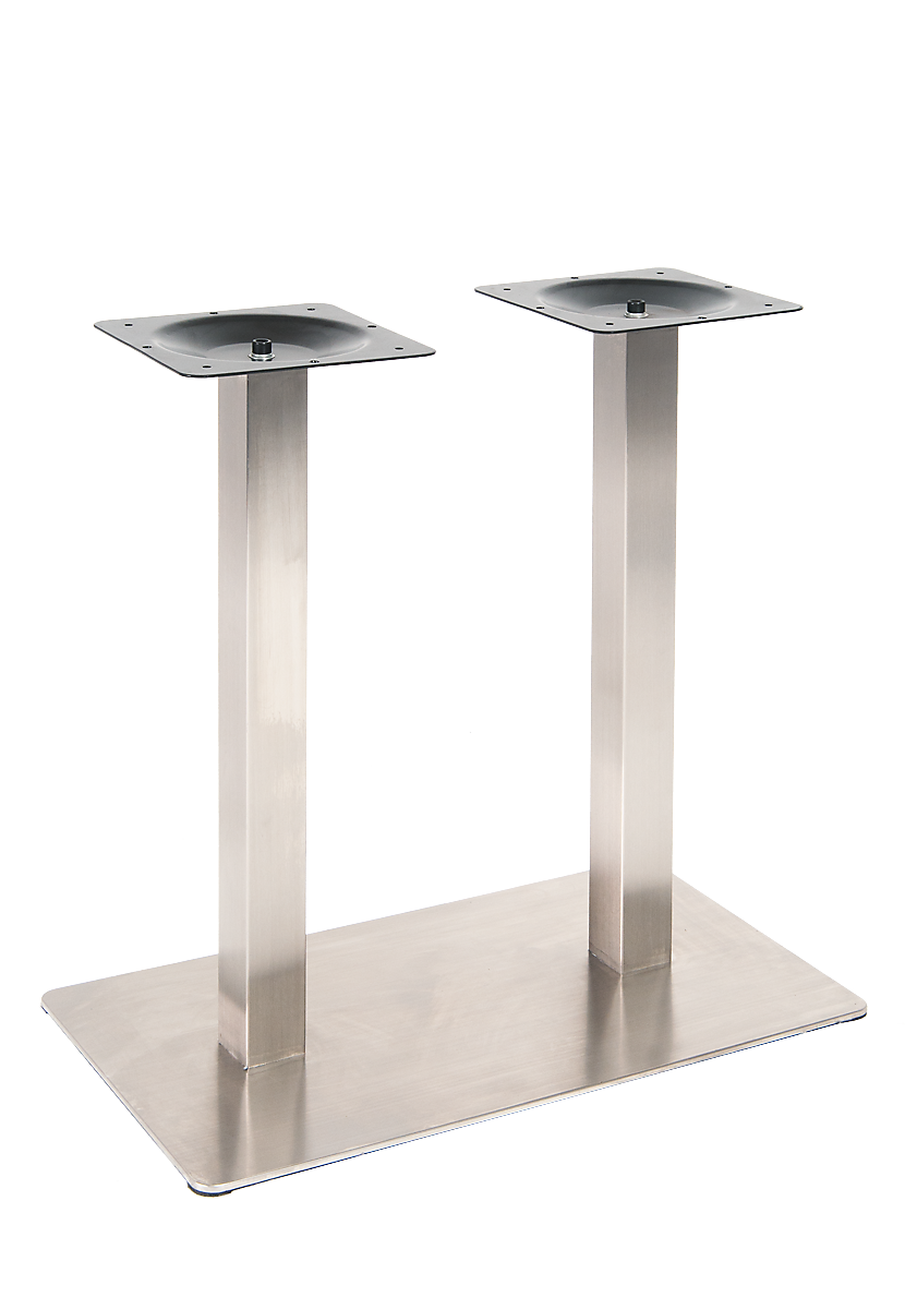 Outdoor Double Stainless Steel Table Bases, Heavy Duty