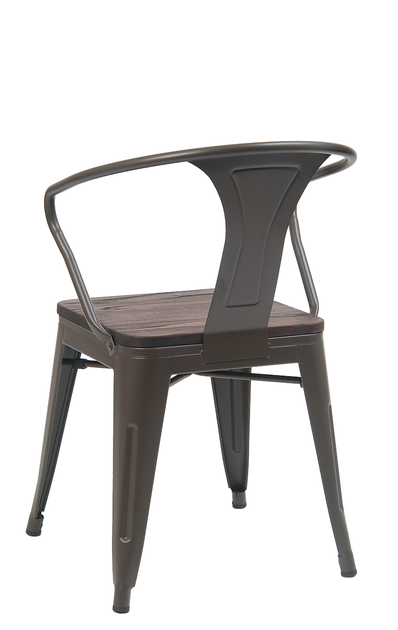 Elmwood Seat Steel Chair