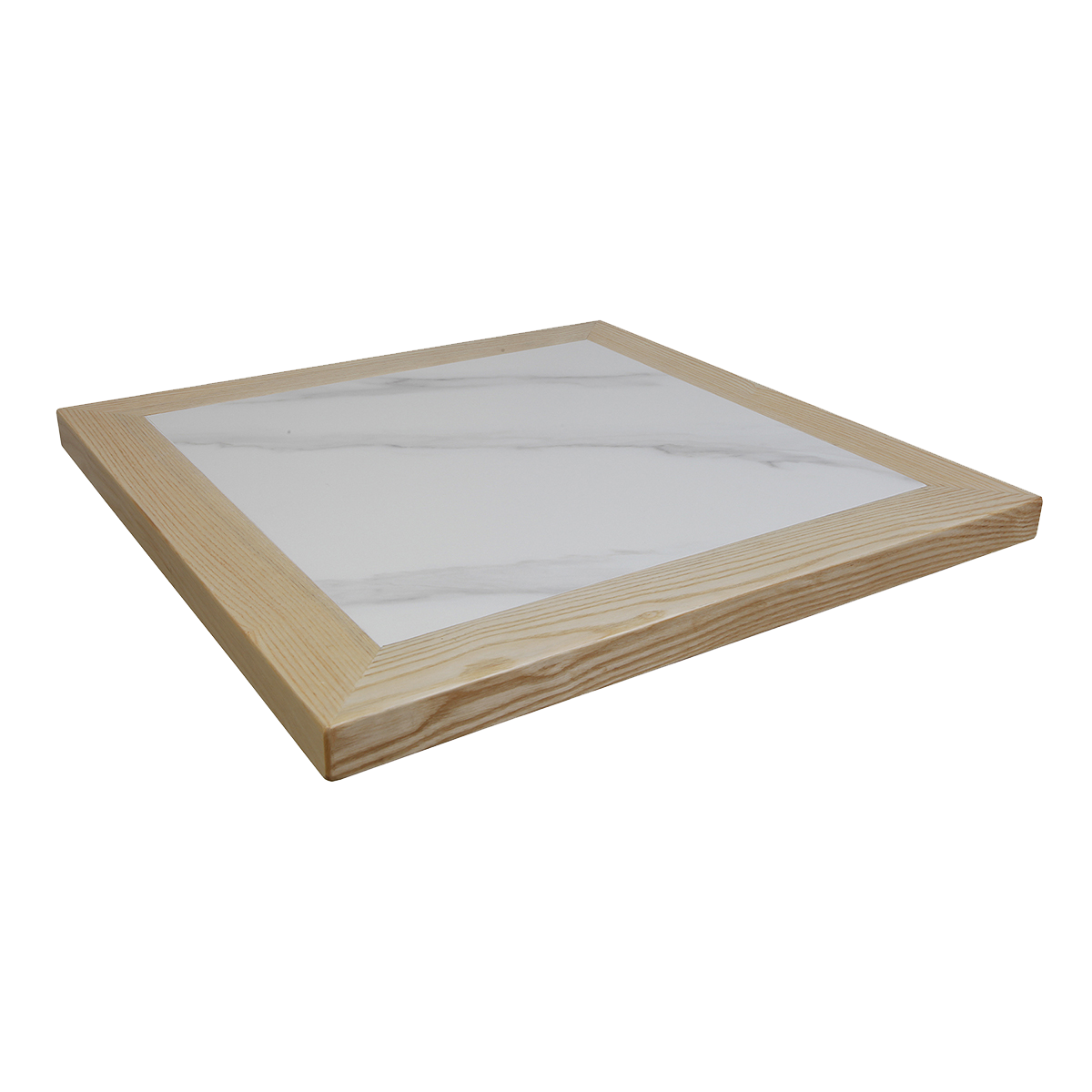 Sintered Stone Table Top with Ashwood Edge in Natural Color, Various